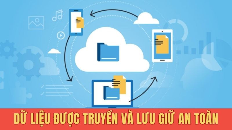 Dữ liệu được truyền và lưu giữ an toàn