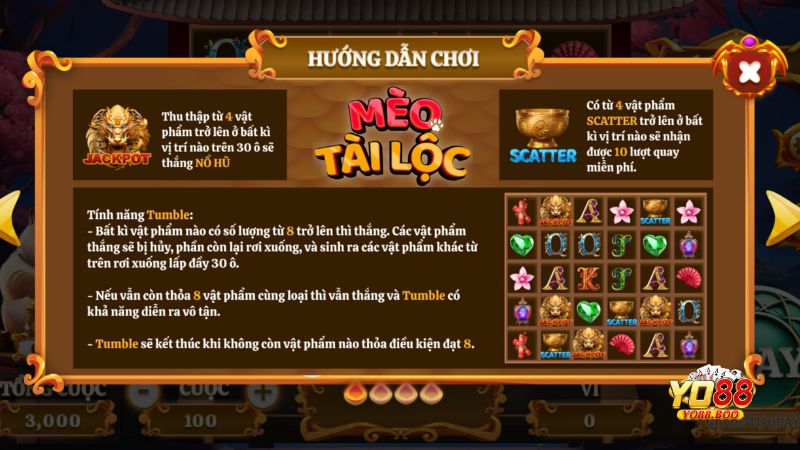 Mèo Tài Lộc Yo88
