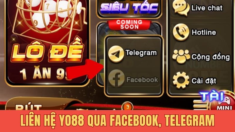 Liên hệ Yo88 qua Facebook, Telegram
